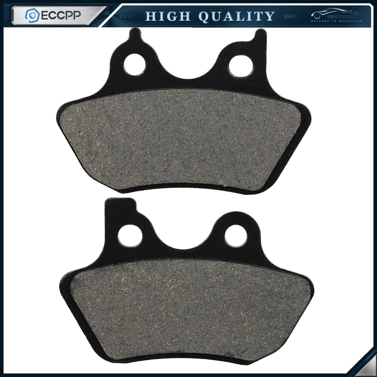 Rear Carbon Fiber Brake Pads For Harley Davidson Road King FLHR 2008-2014 2PCS 6B93BC-57