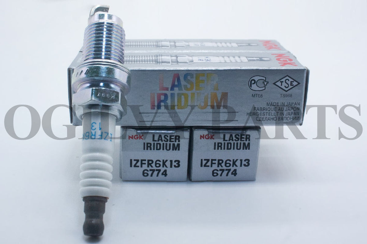 x4  NGK 6774 Spark Plug Laser Iridium IZFR6K13 Honda 07-11 Made In Japan