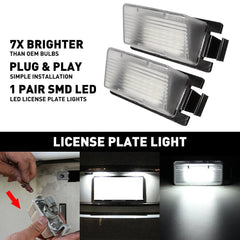 2x LED LICENSE PLATE LIGHTS For Infiniti G25 G35 G37 S60 Sedan 2003-2013 Bright 6B93BC-57