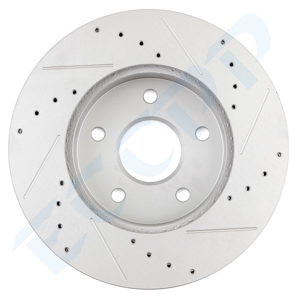 For 1999 - 2004 Jeep Grand Cherokee Front Rear Rotors Ceramic Brakes Pads Kit 6B93BC-57