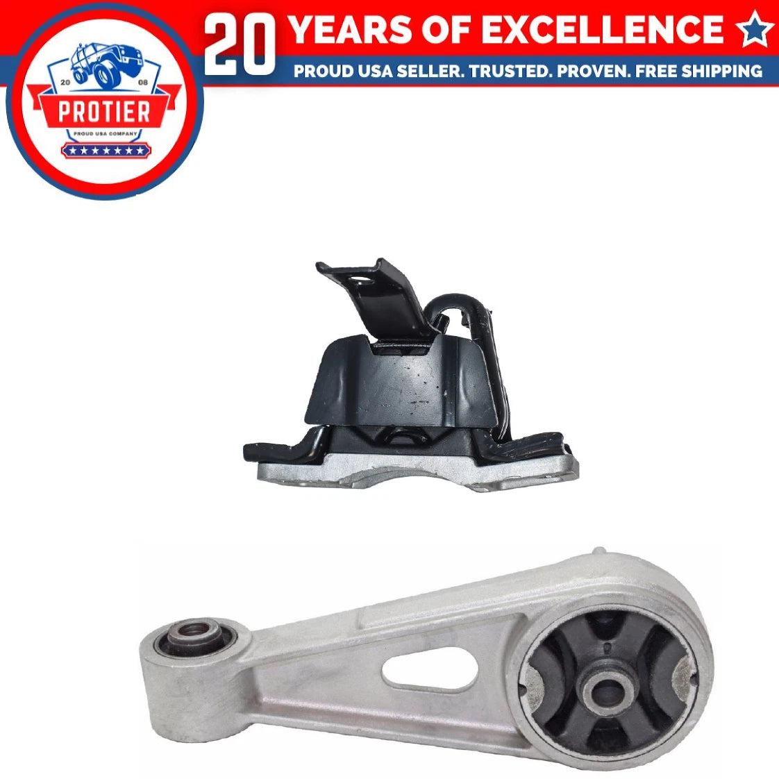 Torque Strut & Trans Mount 2PCS Fit 14-15 Chevrolet Spark 1.2L-L4 for Auto 6B93BC-57