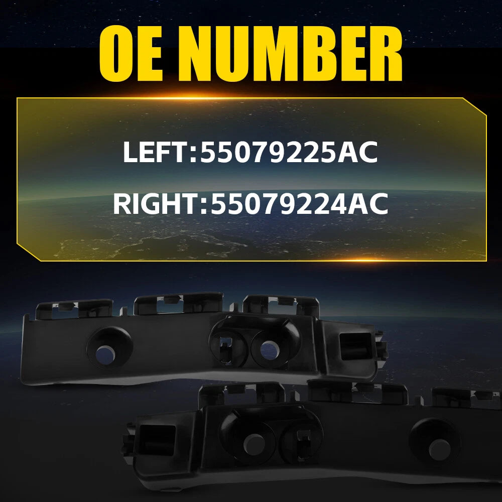 Pair For 2011-2013 Dodge Durango Front Bumper Support Bracket Left Right Side EA 6B93BC-57
