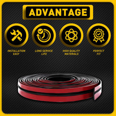 4M 13FT Rubber Seal Strip Weather Trim Car Front Rear Windshield Sunroof Edge US 6B93BC-57