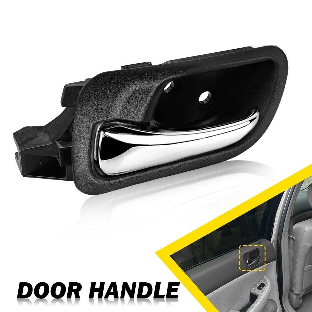 LH Left Interior Door Handle For 2003 2004-2007 Honda Accord Sedan Rear Chrome A 6B93BC-57