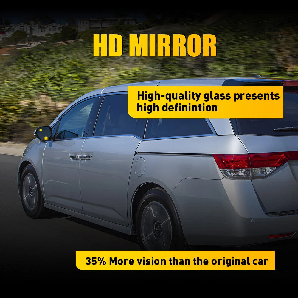 Driver Side Left Heated Mirror Glass w/Backing Plate for 2013-2017 Honda Odyssey 6B93BC-57