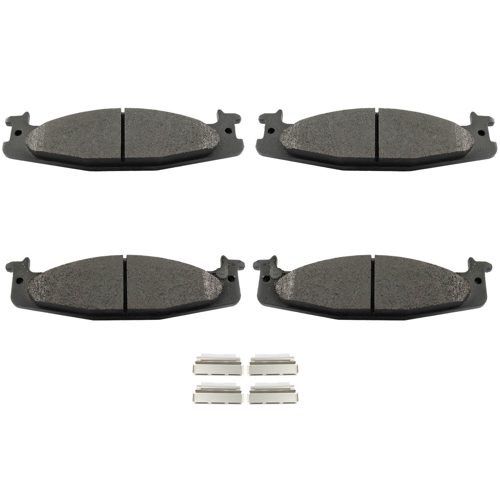 4PCS Front Semi-Metallic Brake Pads For Ford E-150 Econoline Club Wagon Bronco 6B93BC-57