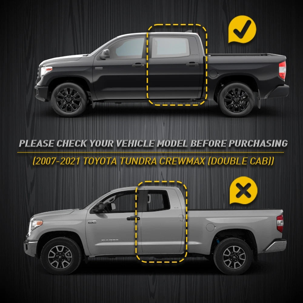 ROOF DRIP MOLDING For TUNDRA 07-21 CREW MAX LEFT & RIGHT 75552-0C060 75551-0C060 6B93BC-57