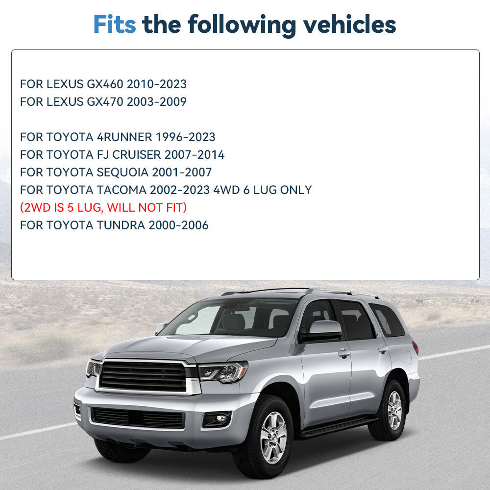 4X 1.5" Hubcentric Wheel Spacers 6x5.5 12x1.5 For Toyota 4Runner Sequoia Tundra 6B93BC-57