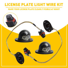 For 94-01 Dodge RAM 2500 1500 3500 LED License Light Plate Lens Lamp with wire 6B93BC-57