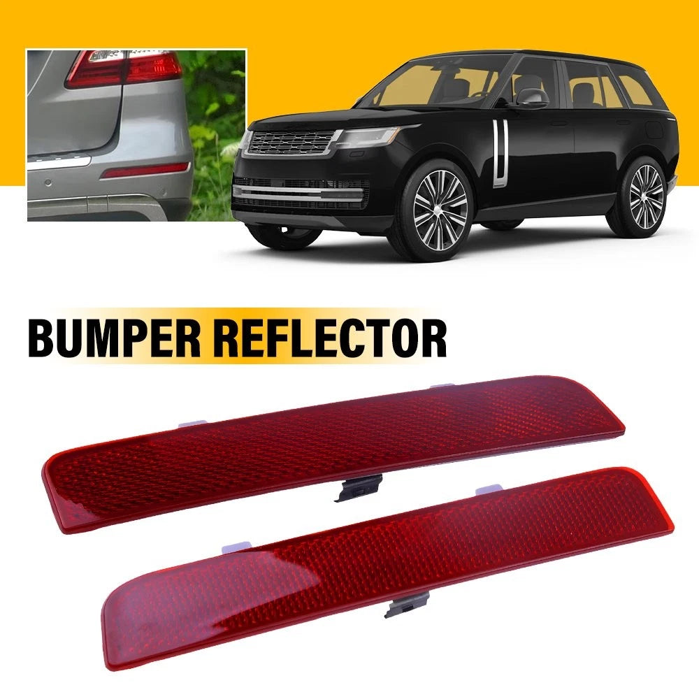 2X For Land Rover Range Rover L322 2003-2012 Red Bumper Rear Reflector Trim EOA 6B93BC-57