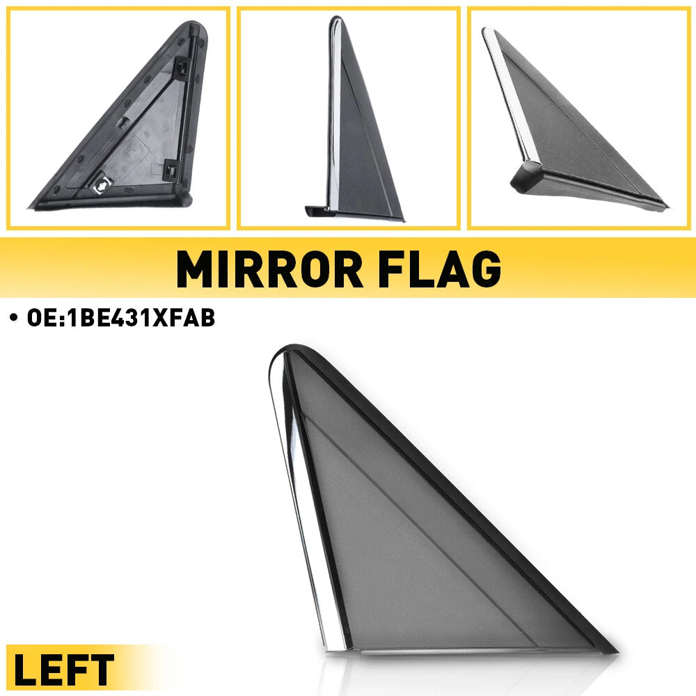 Left Driver Side Mirror Flag Applique Trim for 2008 - 2020 Dodge Grand Caravan A 6B93BC-57