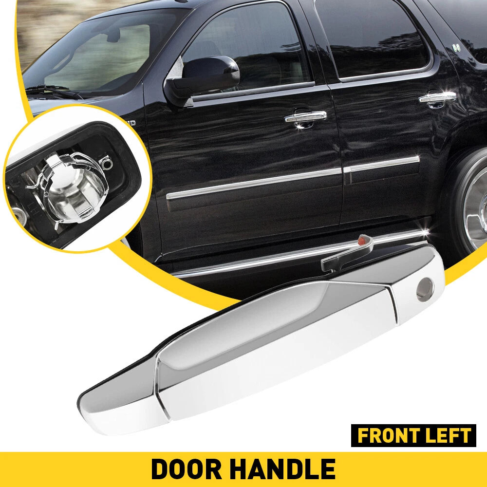 Exterior Door Handle Chrome Front Left LH Driver Side for 2007-13 Chevy GMC EOA 6B93BC-57