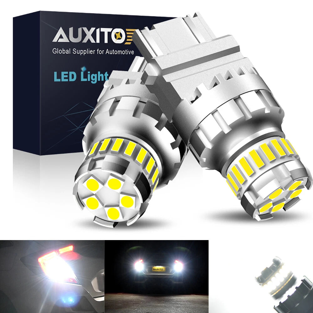 AUXITO 4157 3156 3157 LED Backup Reverse DRL Bulbs CANBUS Anti Hyper Flash White AUXITO