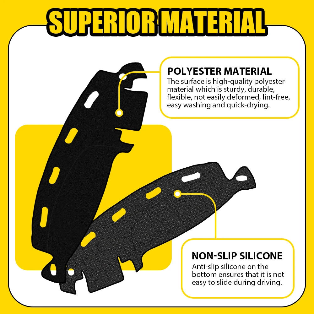 For 1998-01 Dodge Ram 1500 2500 3500 Dashboard Dash Cover Mat Pad Carpet Black A 6B93BC-57