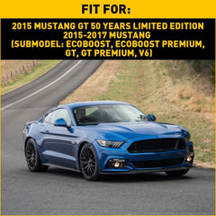 Bumper Bracket Set For 2015-2017 Ford Mustang Support Side Front Steel 2Pc EOA 6B93BC-57