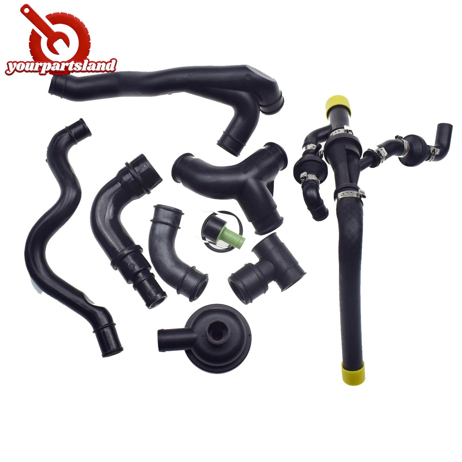 1.8T Crankcase Breather Hose Pipe Valve Kit for Audi A3 TT VW Jetta Seat Skoda 6B93BC-57