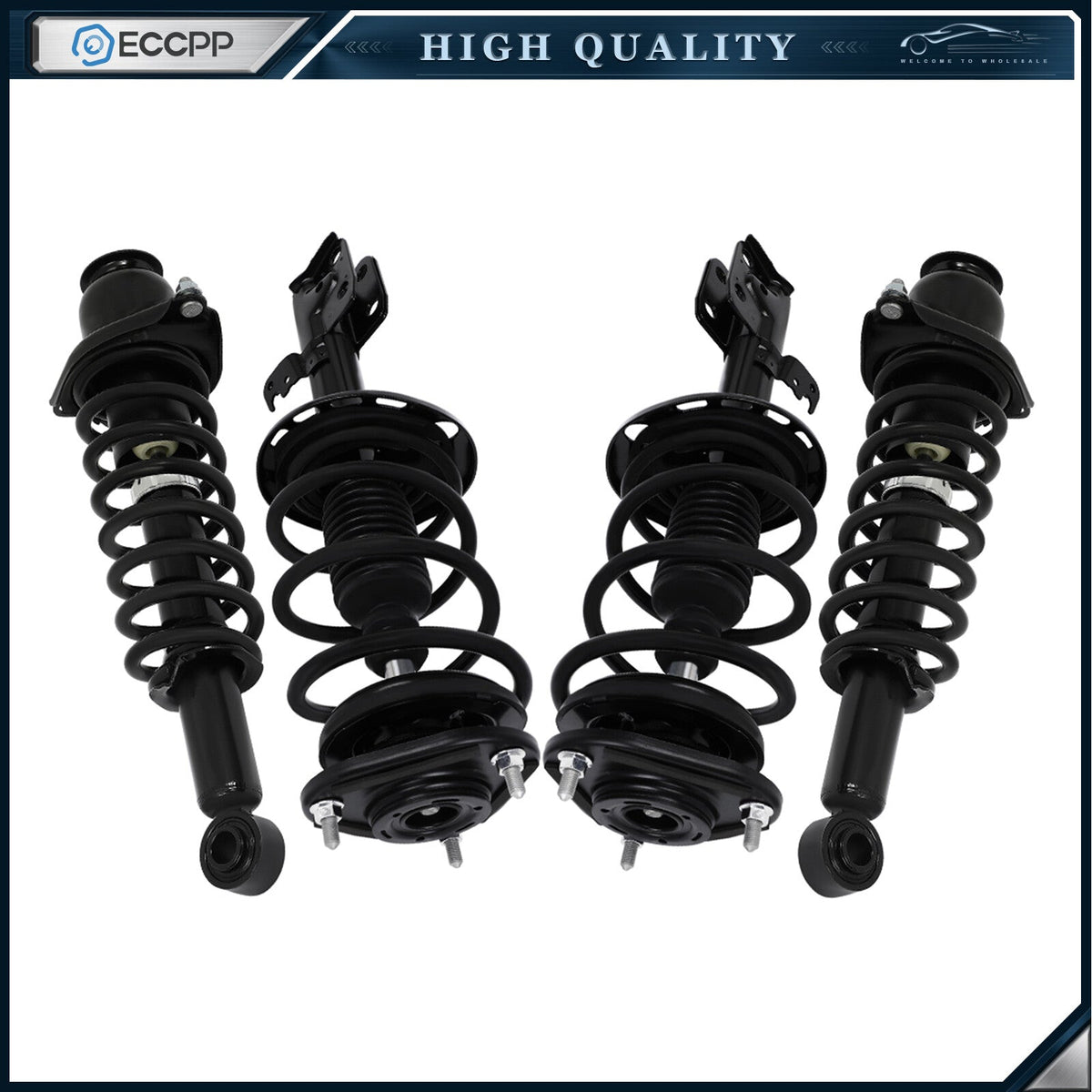 For 2014-2019 Toyota For Corolla Quick Complete Struts Shock Coil Spring x4 6B93BC-57
