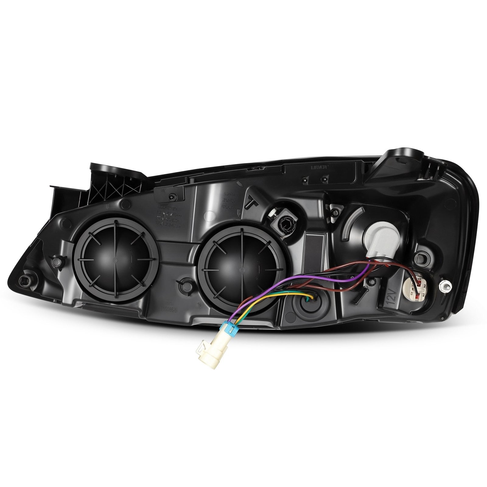 Pair Kit Headlights Assembly For 2005-2010 Pontiac G6 2.4L 3.5L Black Amber KOEEP
