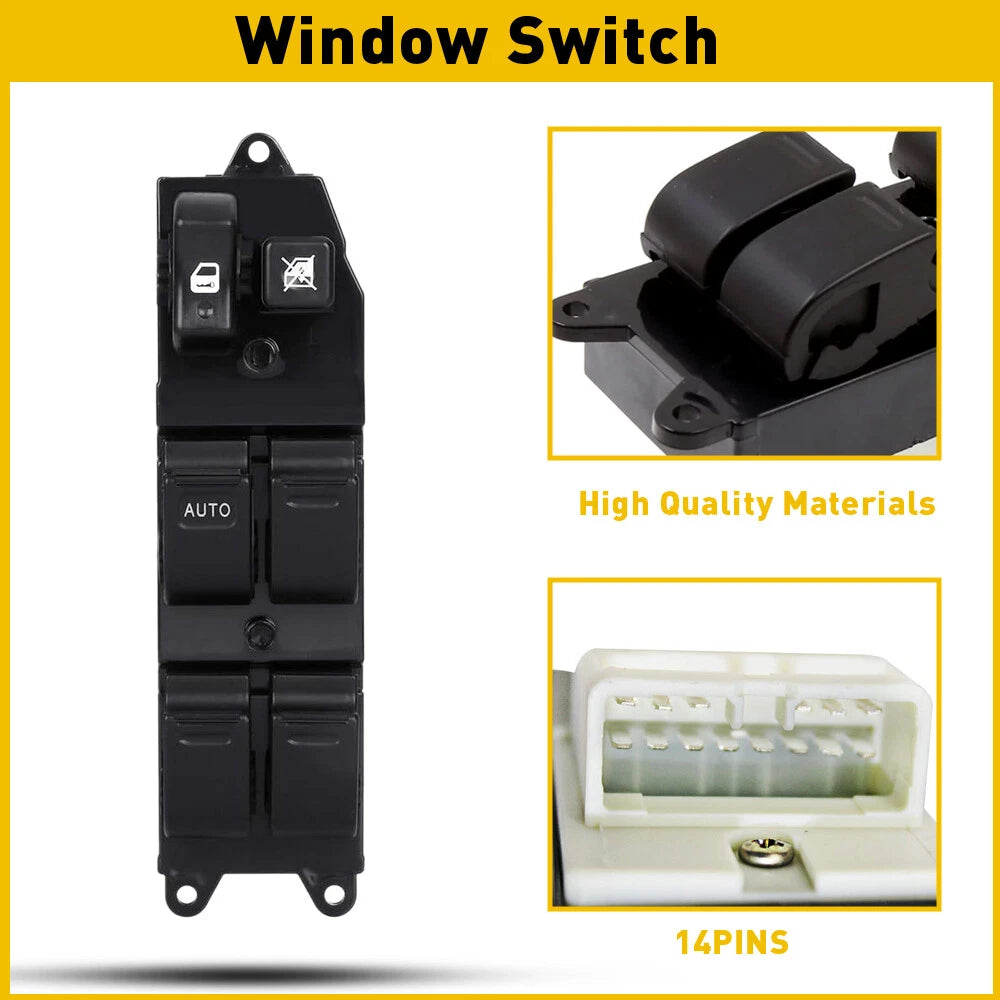 LEFT SIDE WINDOW CONTROL SWITCH FOR 98-02 TOYOTA COROLLA CHEVY PRIZM 84820-60090 6B93BC-57