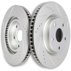 Front Drilled Slotted Brake Disc Rotors for Toyota Rav4 Lexus ES350 Pontiac Vibe 6B93BC-57