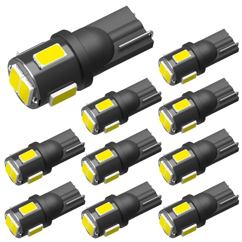 AUXITO 20pcs 6000K T10 194 168 Car Interior Kit Side Marker LED Light Bulb White AUXITO