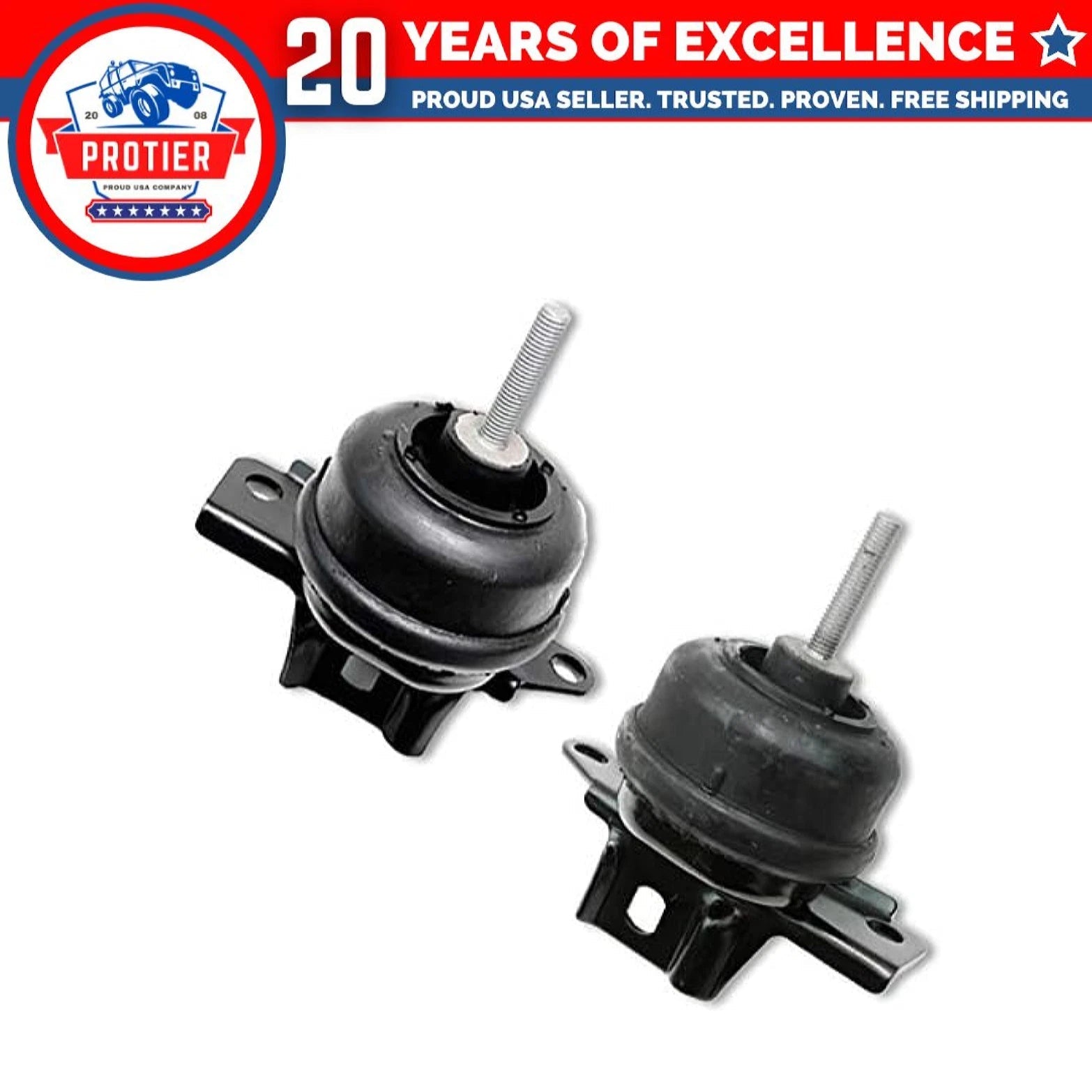 Motor & Trans Mount Set Compatible for 2000 - 2005 Cadillac Deville 2PCS 6B93BC-57