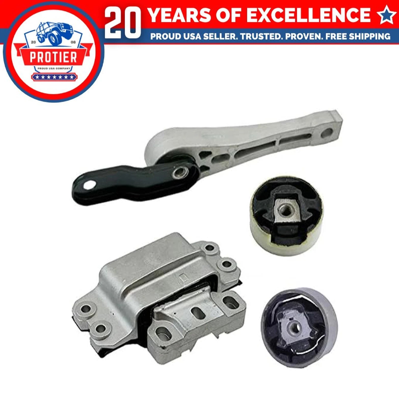 Fits 2010-2014 Volkswagen Golf 2.5L MANUAL Motor & Trans Mount Set 4pcs : 6B93BC-57