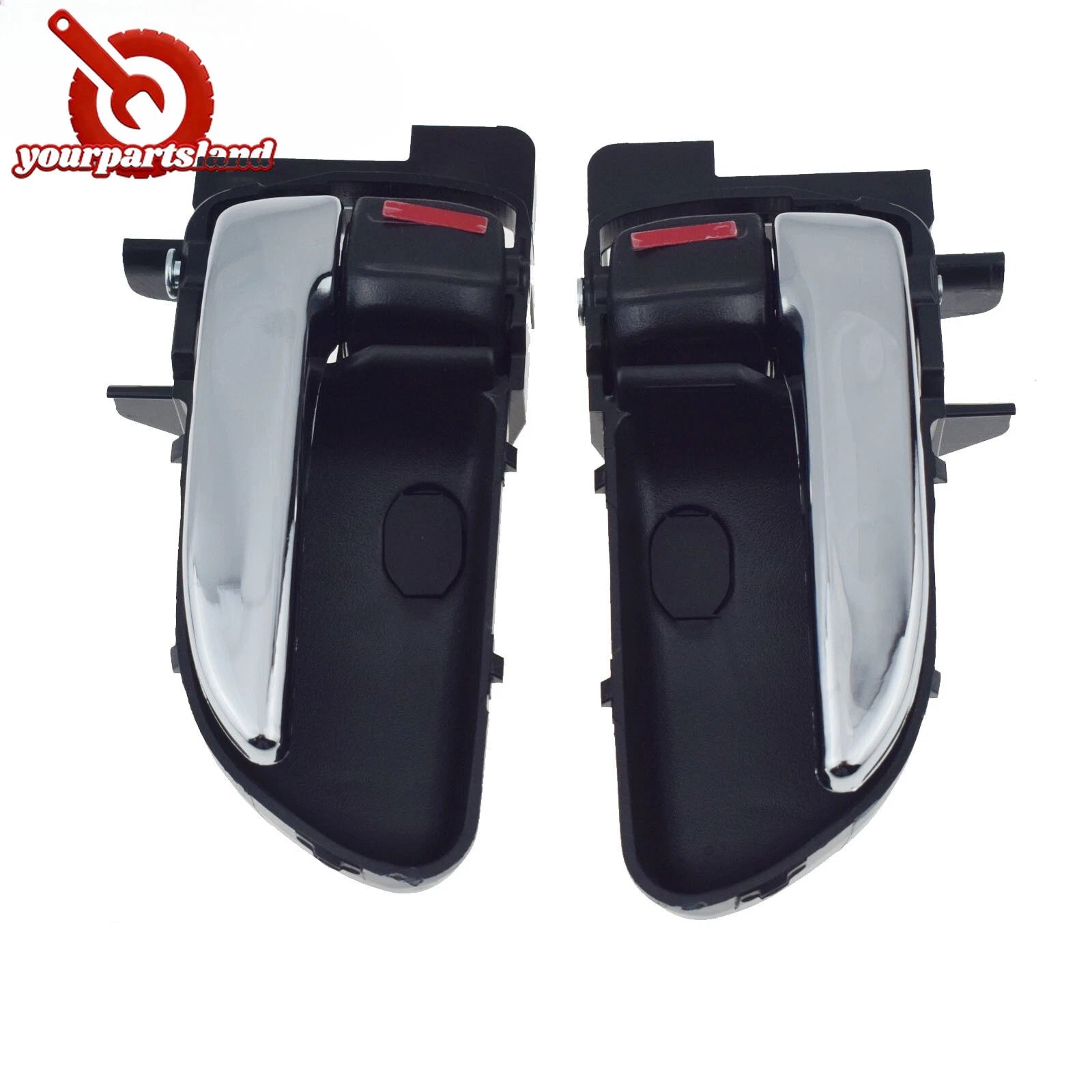 Left Right Inside Door Handle Shiny Chrome 2PCS For Subaru Forester 2003-2008 6B93BC-57