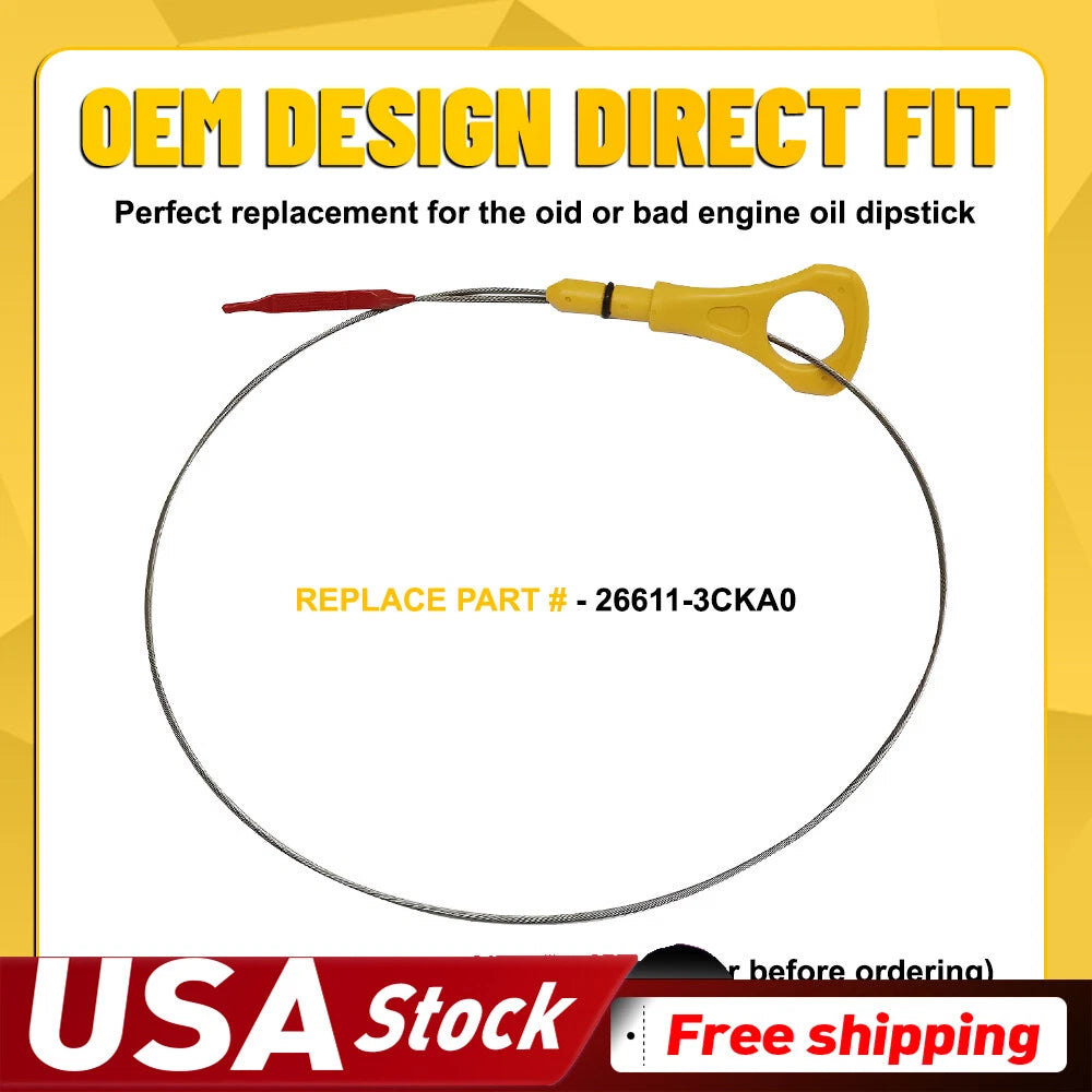 Engine Dipstick Oil 26611-3CKA0 Fits 2013-19 Hyundai Genesis Sedan : DH /G80/G90 6B93BC-57
