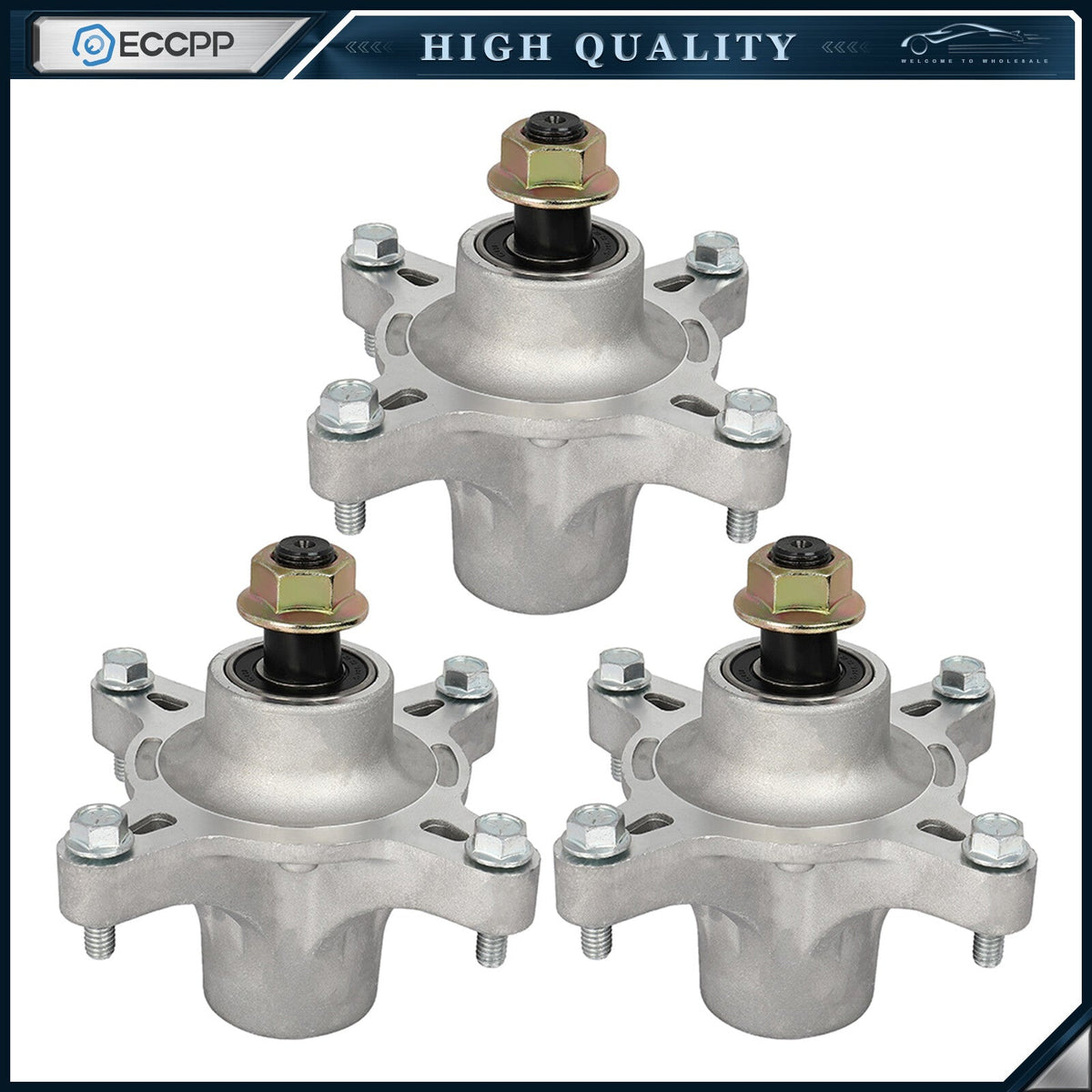 3PK Spindle Assembly For Exmark Toro 42" 50" 54" Decks 17-7268 117-7439 121-0751 6B93BC-57