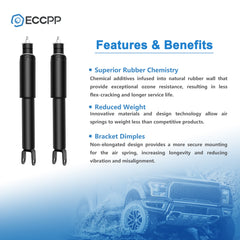 2PCS Front Air Suspension Shock Struts For Escalade Avalanche Suburban Yukon