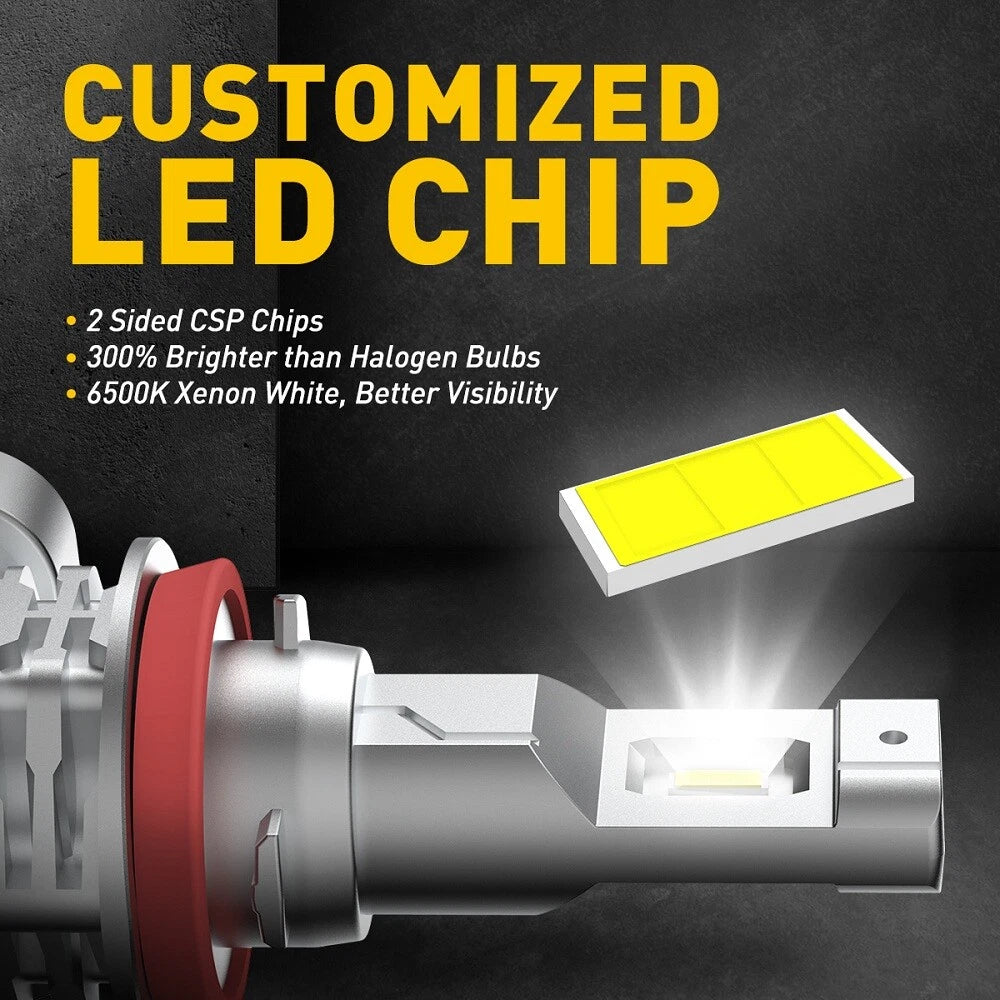 AUXITO LED Fog Light Bulb H11 High Power Lamp 6500K White Foglight Bulbs DRL Kit AUXITO
