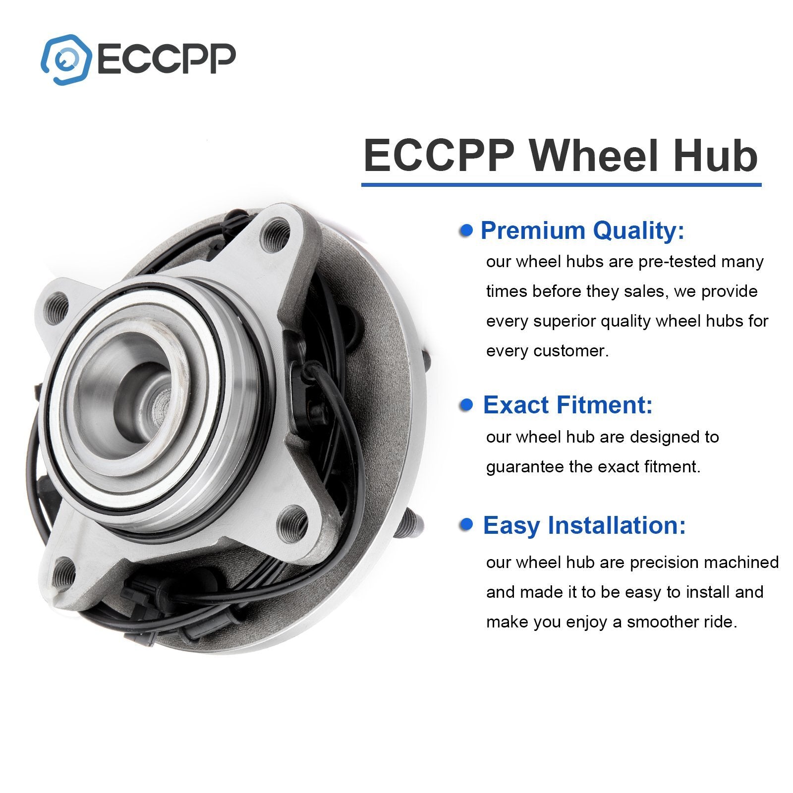 1Pc Wheel Hub Bearing Front RWD For Ford Expedition Lincoln Navigator 2003-2006 KOEEP