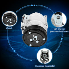 ECCPP A/C AC Compressor For 2007-2009 Mazda 3 For 2006-2007 Mazda 6 2.3L 6B93BC-57