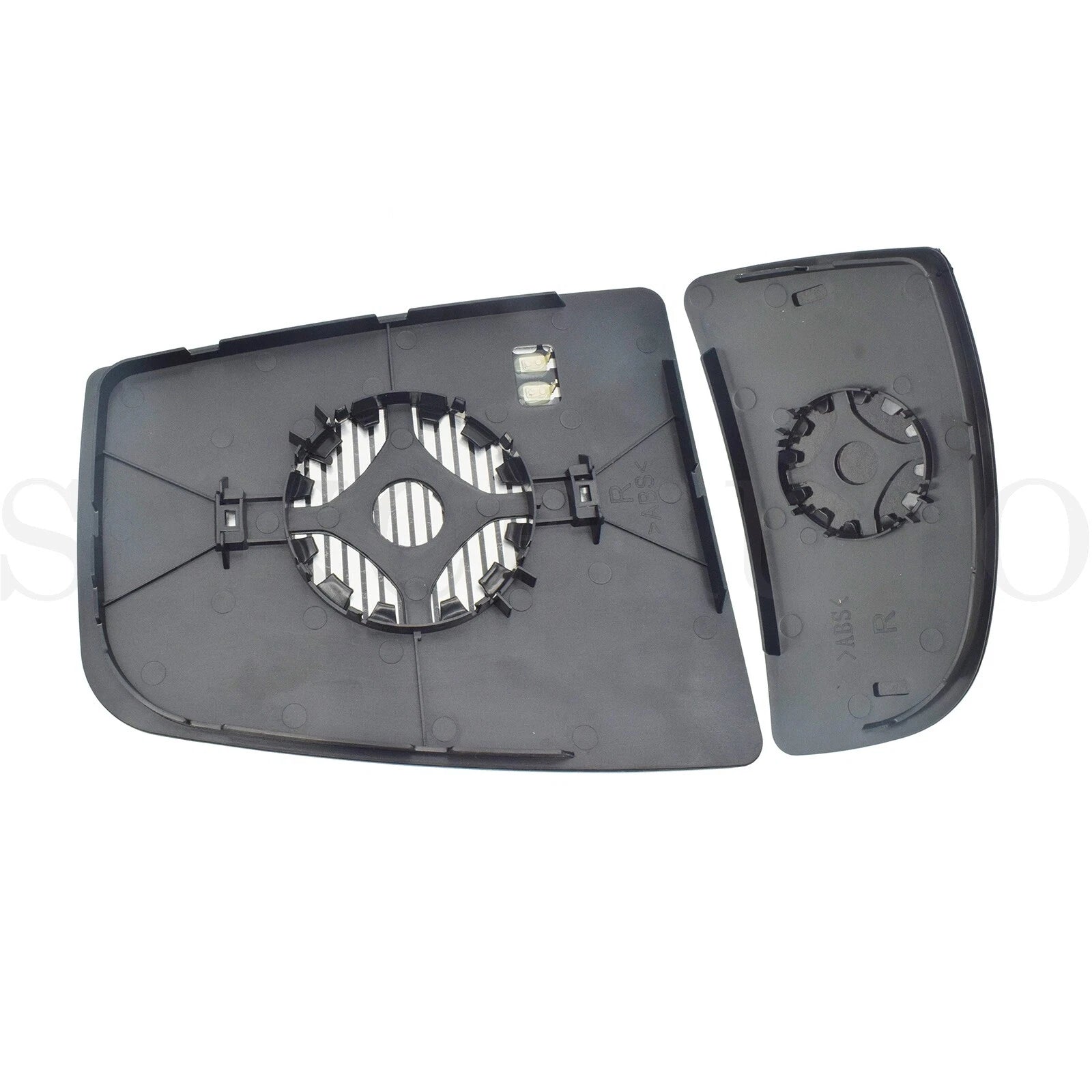 2PC Mirror Glass Upper & Lower Right Side For Ford Transit 150 250 350 2015-2022 6B93BC-57