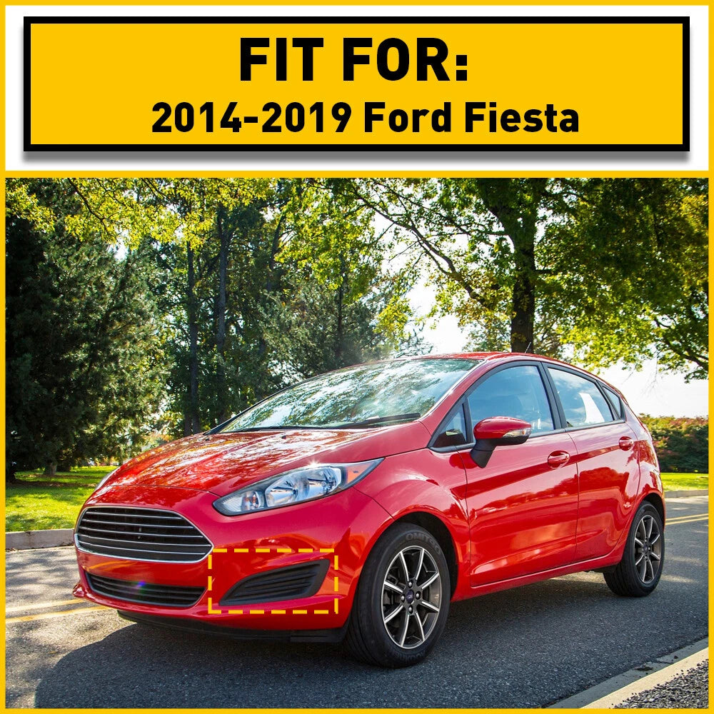Front Left Driver Side Bumper Fog Lights Cover Bezel For 2014-2019 Ford Fiesta A 6B93BC-57