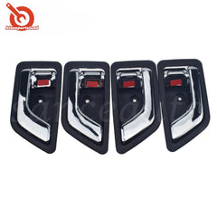 Set 4PCS Chrome Inside Door Handles Left Right for Hyundai Getz/Click/TB 2002-09 6B93BC-57