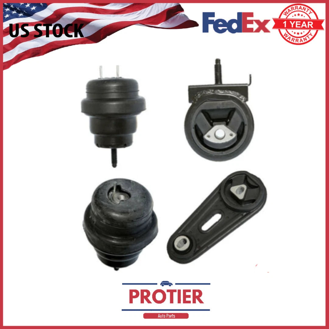 Motor & Trans Mount Set 4PCS for 04-07 Ford Freestar/Mercury Monterey 3.9/ 4.2L 6B93BC-57