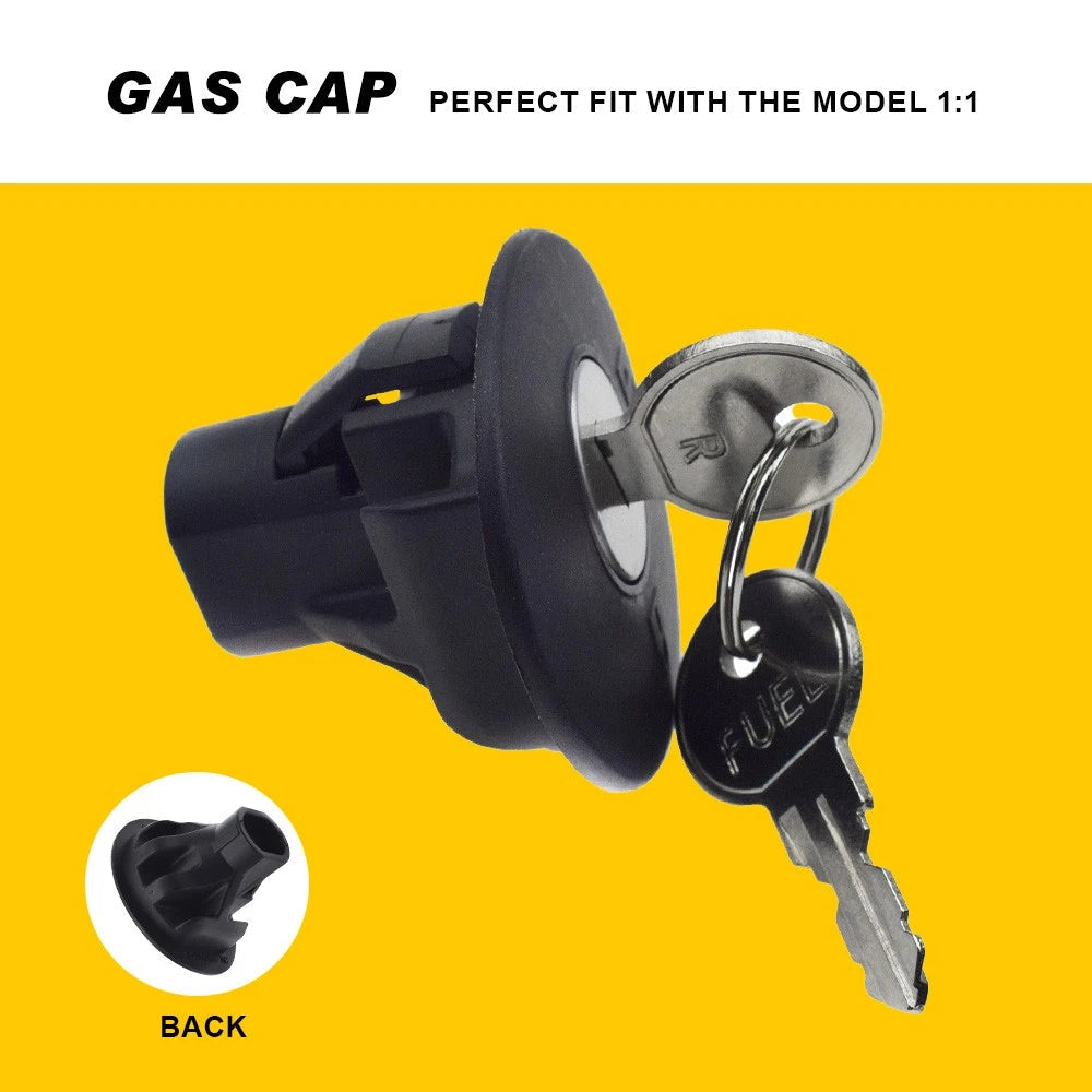 For Ford F-150 Locking Gas Fuel Tank Cover Plug Cap with 2 Keys 8U5Z9C268B E 6B93BC-57