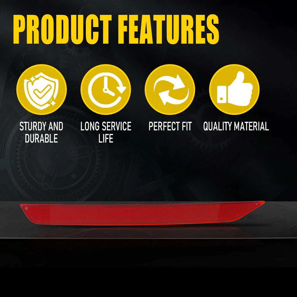 Red Left Driver Side Rear Bumper Reflector Light Case For 11-17 Honda Odyssey EA 6B93BC-57