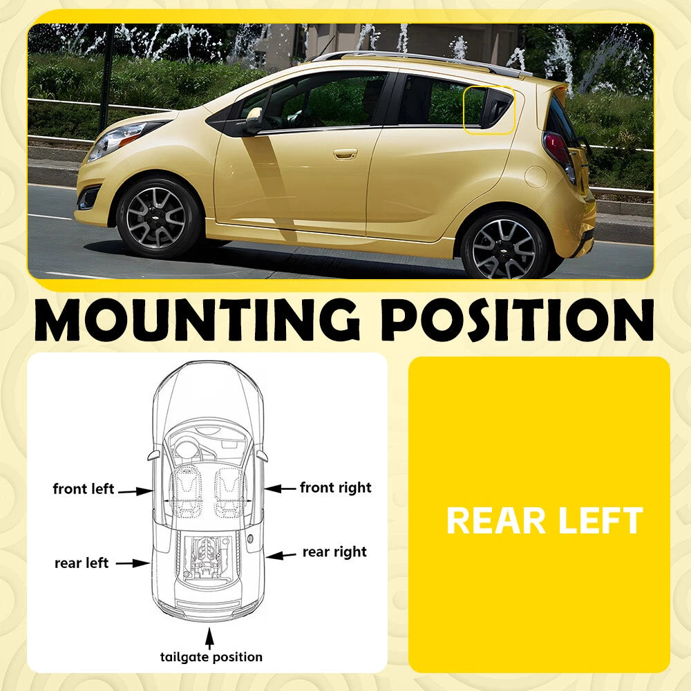 Exterior Door Handle For 2013-2016 Chevrolet Spark Rear Left Driver Side Outer A 6B93BC-57