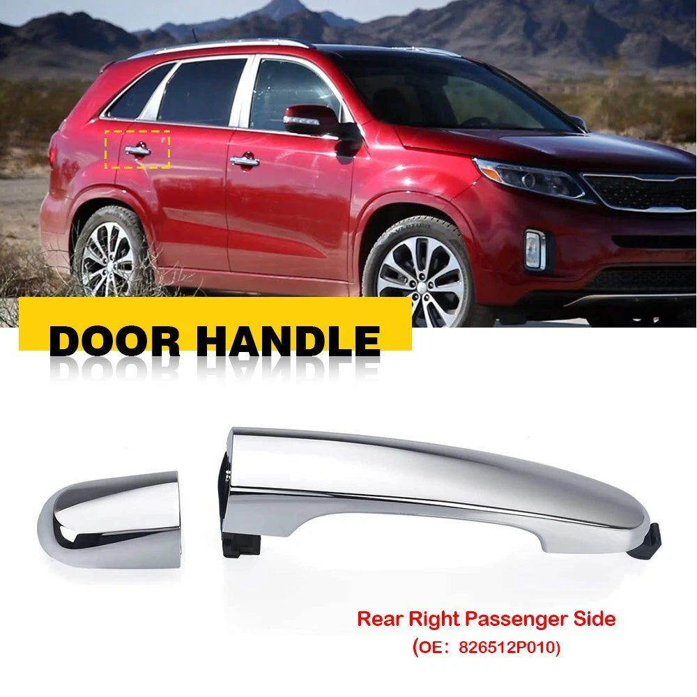 Outside Rear Passenger Right Door Handle For 2011-2015 Kia Sorento Chrome EOA 6B93BC-57