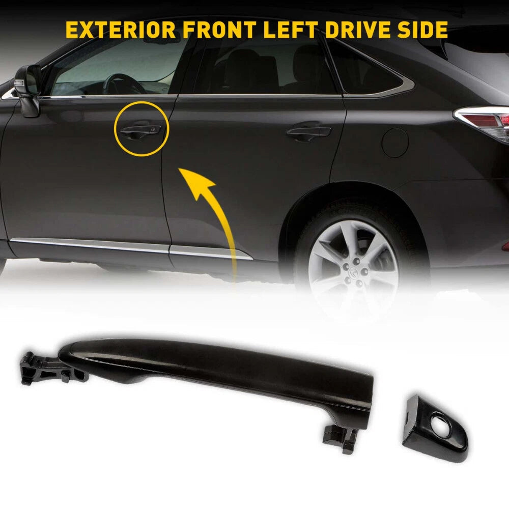 Front Exterior Outside Black Door Handle LH Driver For 2007-11 Toyota Camry EOA 6B93BC-57