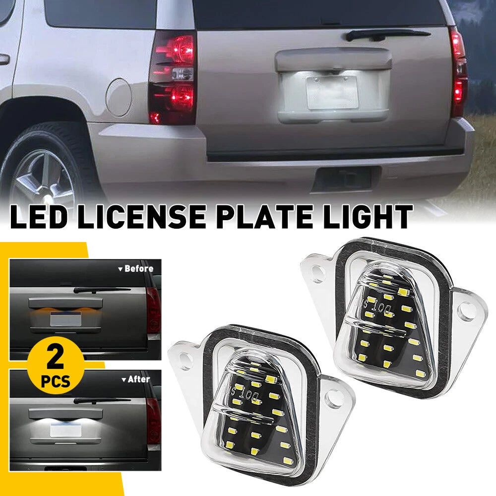 AUXITO LED License Plate Tag Light Lamp For 07-14 Suburban Chevy 1500 2500 Tahoe AUXITO