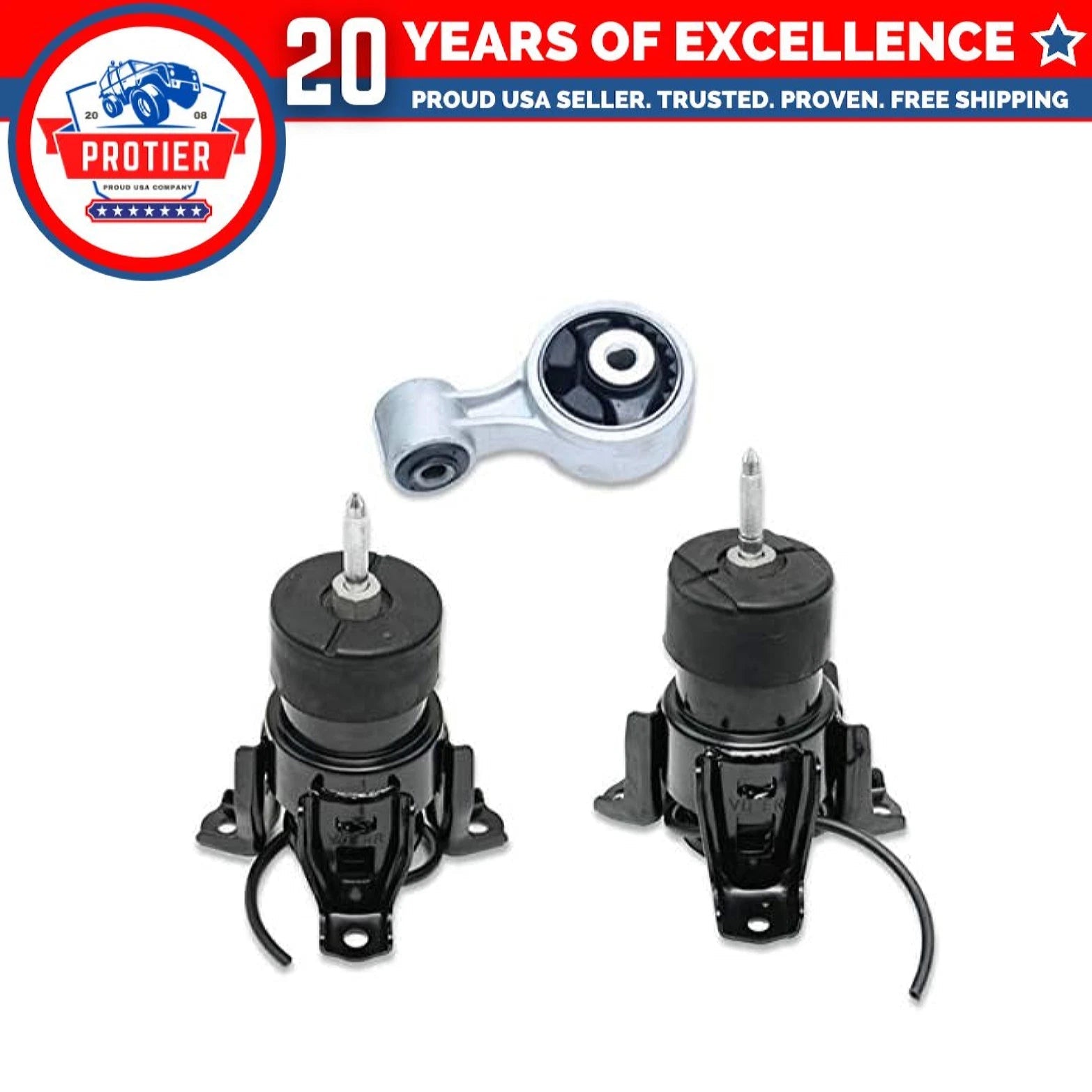 Fits Nissan 2007-2012 Altima/2009-2014 Maxima 3.5L FR&RR Motor&Torque Mount 3pc 6B93BC-57