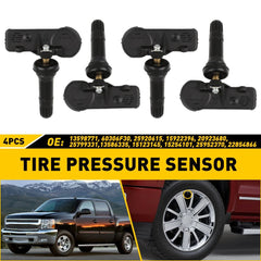 4pcs OEM TPMS Tire Pressure Monitoring Sensors For Chevy GMC 13586335/13598771 6B93BC-57