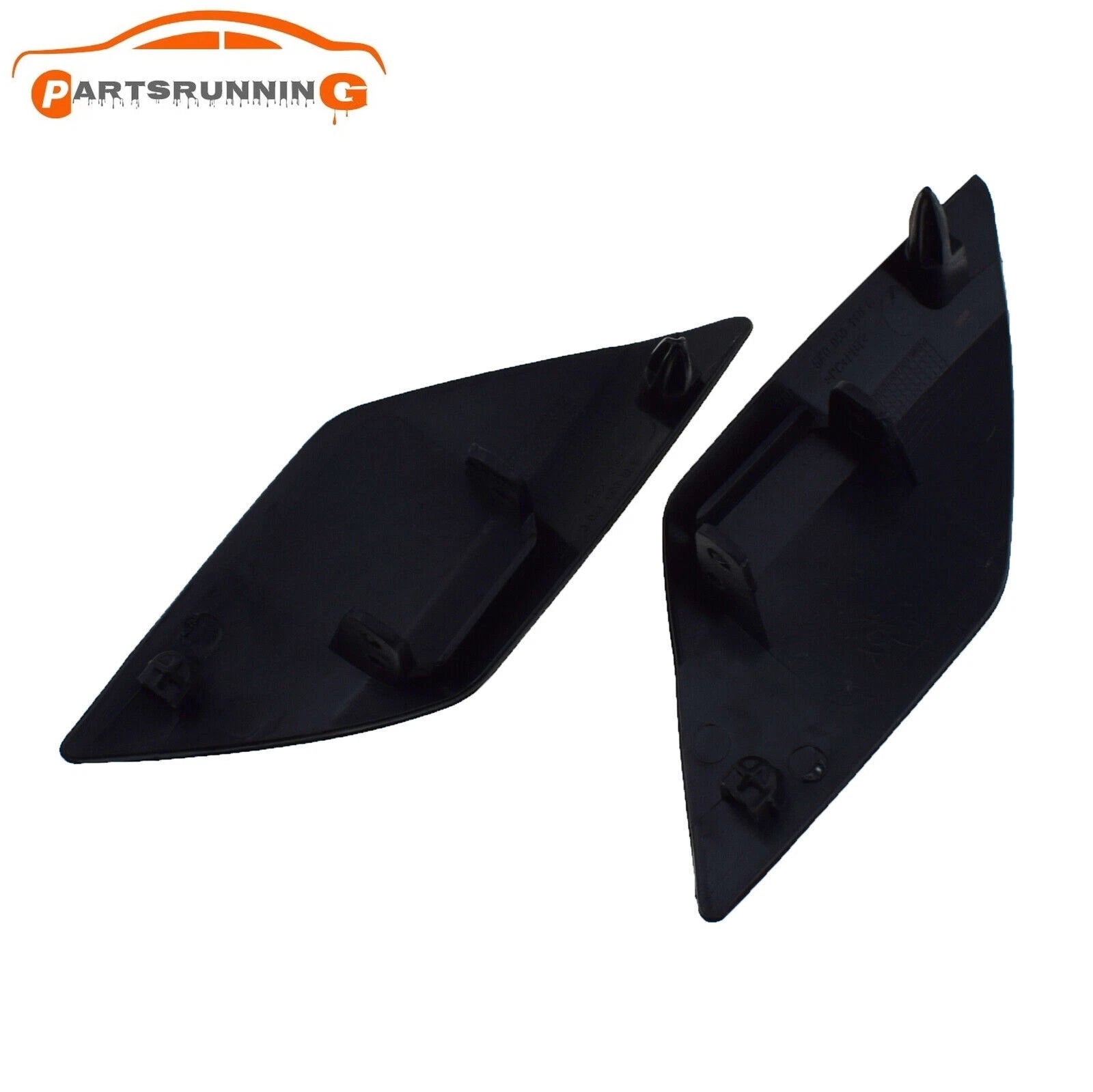 2PCS Front Bumper Headlight Washer Nozzle Cover Cap For VW Golf 6 R20 MK6 09-13 6B93BC-57