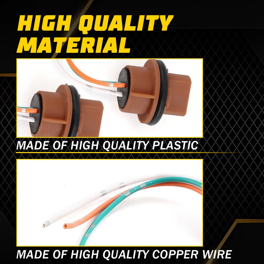 Flosser Pigtail Wire 2644 Female Socket 7443 Two Harness Front Turn Signal Lamp 6B93BC-57
