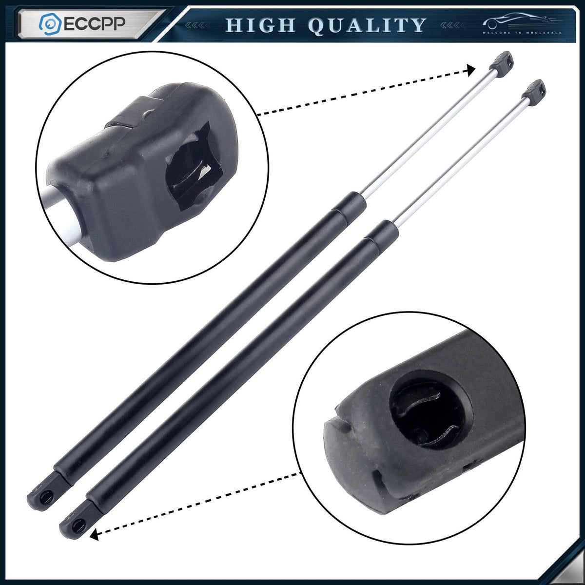 ECCPP 2x Rear Liftgate Gas Shocks Lift Supports Struts For 01-06 Acura MDX 4561 ECCPP