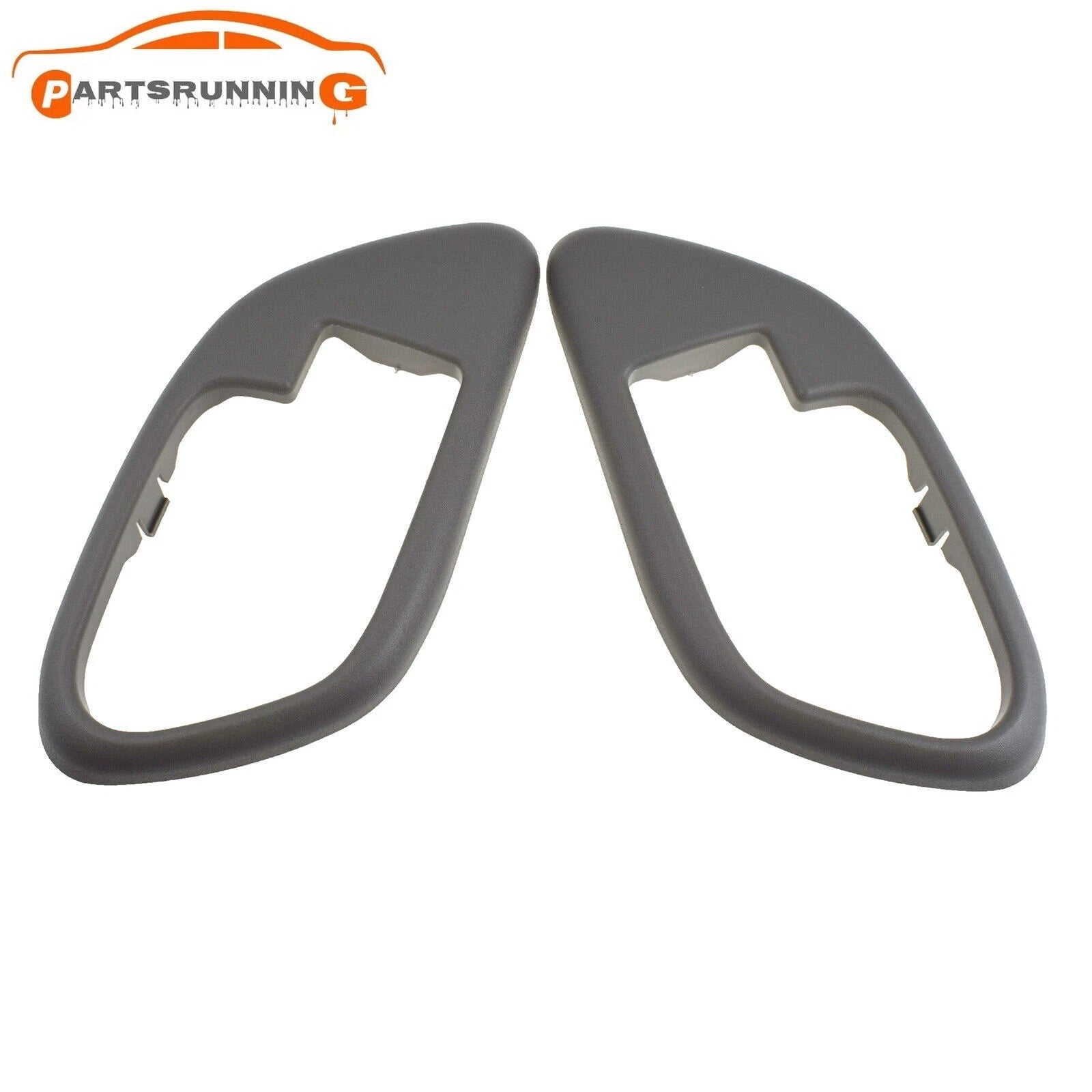 Left & Right Side Door Handle Trim Set Gray For 1995-1999 Chevrolet C1500 K1500 6B93BC-57